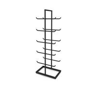 Support De Rangement For Tapis De Yoga À 5 Niveaux, Organisateur D'équipement De Gymnastique À Domicile, Présentoir De Tapis De Yoga En Métal Sur Pied, Capacité De Charge De 50kg(White)