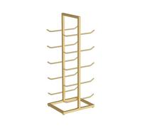 Support De Rangement For Tapis De Yoga À 5 Niveaux, Organisateur D'équipement De Gymnastique À Domicile, Présentoir De Tapis De Yoga En Métal Sur Pied, Capacité De Charge De 50kg(Gold)