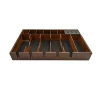 Support de Rangement Grosse Capacité en Bois pour Tondeuses Électriques | Boîte Pratique à Grille Rationnelle, pour Salon de Coiffure, Organise Ciseaux