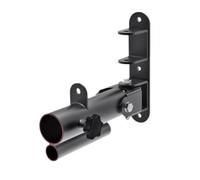Support de Rangement Haltères Porte Barres Fixation Murale Construction en Acier et Tubes Soudés avec Molette de Serrage pour Rangement Vertical, 50mm