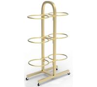 Support de rangement mobile double face pour salle de sport à domicile et studios d'exercice, gain de place pour équipement de fitness et accessoires d'entraînement