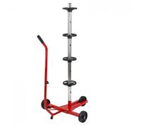 Support de rangement mobile pour pneus / jantes "Monza" avec housse D20447