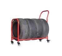Support de rangement mobile robuste pour pneus et roues - Organiseur peu encombrant pour garage et ateliers de réparation automobile