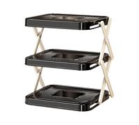Support De Rangement Multicouche Pour Plateaux De Préparation 3 Niveaux | Range Repas Pour Chefs Adeptes Meal Prep Familles Maison