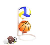 Support de rangement multifonction pour ballons de volleyball - 3 niveaux en métal pour chambre à coucher, salon, garage - Support de présentation pour économiser de l'espace