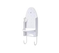 Support de rangement mural en fer, support de maison, support de planche à repasser, crochet suspendu, support de planche à repasser Pour Buanderie(White)