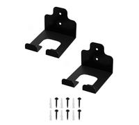 Support de rangement mural en métal avec pinces antidérapantes pour outils de plein air