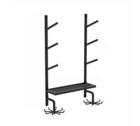 Support De Rangement Mural For Tapis Yoga, Suspendu Avec Crochet Inférieur, À 3/4/5/6/7 Niveaux, Capacité Charge 100 Kg For Salle Sport Domicile, Club Fitness, Studio(85x50x15cm)