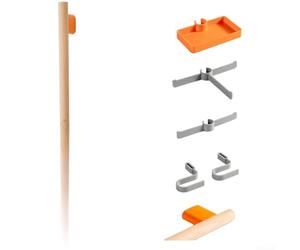 Support de rangement mural pour casques, lunettes et ordinateurs, sans perçage, organiseur de matériel de cyclisme en bois avec accessoires réglables, construction en bois de hêtre massif et ABS