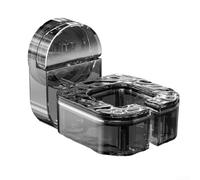 Support de rangement mural pour sèche-cheveux avec ventouse rotative à 360 degrés pour un comptoir bien rangé et une gestion des cordons (noir)