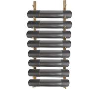 Support de rangement mural pour tapis de yoga et rouleaux en mousse avec plusieurs niveaux pour un affichage organisé et un gain de place