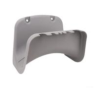 Support de rangement mural pour tuyau d'extérieur de 30 m de long utilisé pour l'arrosage du jardin et le nettoyage de véhicules (gris)