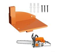 Support de rangement mural robuste pour tronçonneuse de garage, organisateur d'outils en acier, cintre d'atelier, économiseur d'espace (orange)