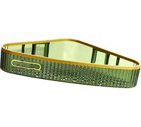 Support de rangement mural Support de rangement sans perforation pour la douche Support de rangement sans perforation pour la salle de bain Triangle ménager ? Vert foncé
