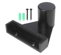 Support de rangement mural triangulaire en bois avec support pour craie pour accessoires de billard, compatible avec les supports triangulaires standard et les craies carrées (noir)