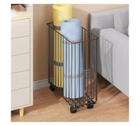 Support de rangement portable pour tapis de yoga avec roues verrouillables pour une organisation facile à la maison, salle de fitness ou salle de sport