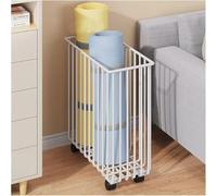 Support de rangement portable pour tapis de yoga avec roues verrouillables pour une organisation facile à la maison, salle de fitness ou salle de sport