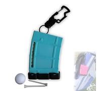 Support de rangement pour 18 tees de golf - Accessoire de golf cool - Excellent cadeau pour les golfeurs - Bleu sarcelle