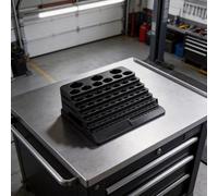 Support de rangement pour accessoires CNC avec 84 trous pour outils de fraisage, boîte de rangement adaptée à différentes tailles d'outils