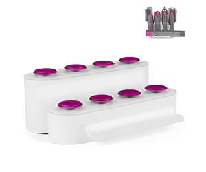 Support de rangement pour accessoires Dyson Airwrap, fer à friser, brosse volumisante, buse d'air coiffante pour la maison, la chambre à coucher, la salle de bain, organisateur à 8 trous pour Dyson