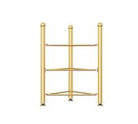 Support de rangement pour balles de yoga à 7 couches - Design triangulaire durable pour la maison et le studio, niisation facile, s'adapte aux balles de 70 cm, finition dorée élégante