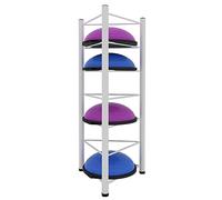 Support de rangement pour balles d'équilibre - Support de sol à 6 niveaux pour salle de sport à domicile - Peut contenir des exercices, des balles de slam et de médecine, du matériel de fitness