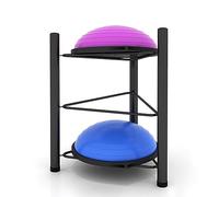 Support de rangement pour balles d'équilibre - Support de sol à 6 niveaux pour salle de sport à domicile - Peut contenir des exercices, des balles de slam et de médecine, du matériel de fitness