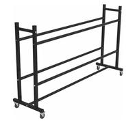 Support de Rangement pour Ballons de Basket-Ball, Support pour Ballons de Basket-Ball avec roulettes, Chariot pour Ballons d'extérieur, Garage, Salle de Sport, équipement Sportif