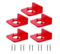 Support de rangement pour batterie 12 V avec vis pour une utilisation organisée en atelier, compatible avec 1,5 Ah 2,0 Ah 2,5 Ah 3,5 Ah 4,0 Ah 5,0 Ah 6,0 Ah 6,5 Ah 7,0 Ah 8,0 Ah 9,0 Ah (5 pièces)