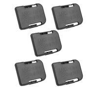 Support de rangement pour batterie 18 V, clip sécurisé, ABS + injection PC - Moulé, fente de ceinture portable, compatible avec et batteries, pour un usage domestique et professionnel (noir)