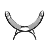 Support de Rangement pour Bois de Chauffage en Fer pour décoration de cheminée de Salon et Utilisation extérieure Panier à Magazines Pliable Inclus