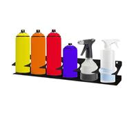 Support de Rangement pour Bouteilles Spray - Étagère De Présentation À Six Emplacements - Organisateur À Gain De Place pour Bombes Aérosol,pour Garage, Remorque, Atelier Auto, Maison,