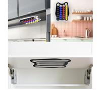 Support de rangement pour capsules compatible pour 26 capsules - Gain de place - Noir ou horizontal - Organiseur de cuisine vertical pour capsules acryliques modernes