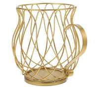 Support de Rangement pour Capsules de Café en Fer Noir | Panier Ajouré, Forme Oreilles de Chat, Comptoir de Salon, pour Sachets de Sucre et Coin Café