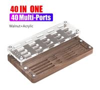 Support De Rangement Pour Cartes De Jeu 20/25/29/40 Fentes, Présentoir En Bois Acrylique, Boîte De Rangement Pour Carte Tf/Sd/Cf, Boîte Pour Carte Disque U