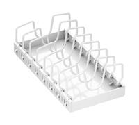 Support de rangement pour casseroles extractible - Système de rangement coulissant, suport adhésif, mécanisme de support de couvercle entraîné par poulie, solution d'accès aux ustensiles de cuisine p