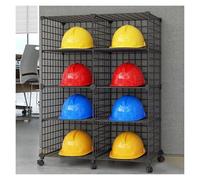 Support de Rangement pour Chapeaux, Support de Rangement pour Casque réglable, Support de Rangement Roulant à 4 Niveaux avec Roues à 360 °, étagère pour Casque de sécurité pour casernes de p