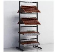 Support De Rangement Pour Cintres, Chariot Empilable, Support De Cintres Mobile À 4 Roues, Support De Cintres Pour Centre Commercial/Magasin Spécialisé/Buanderie, Porte-Serviettes Multifonctionnel, N