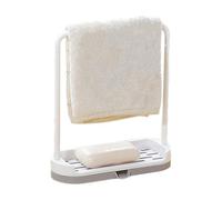 Support De Rangement Pour Comptoir - Porte-éponge Pour Évier 70 G | Support De Séchage Ṕour Torchons, Porte-serviettes | Organisateur Ďe Chiffon Đe Cuisine, Śupport D́e Plateau Auto-drainant, Gadget