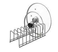 Support de rangement pour couvercles de casseroles, plans de travail, planches à découper, ustensiles de cuisson, casseroles et poêles, plateaux de service, conteneurs réutilisables dans un placard,
