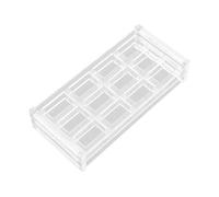 Support de Rangement pour Cuvettes en Acrylique Transparent, 12 Positions | Trou de 20mm, Espacement Régulier des Fentes, Surveillance Visuelle, pour Laboratoires de Recherche et Chimie