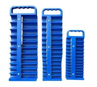Support de rangement pour douilles de 1/2", 1/4", 3/8" avec grande poignée et espacement optimisé des fentes pour la rétention des douilles (B)