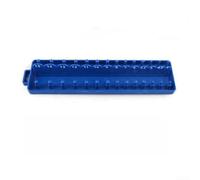 Support de rangement pour douilles métriques de 6,35 mm, plateau en plastique pour garage et atelier, peut contenir des douilles de 4 à 15 mm de profondeur et standard