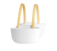 Support de rangement pour éponge avec panier d'évacuation pour éponges à savon et chiffons de nettoyage pour garder les plans de travail secs et bien rangés dans la cuisine ou la salle de bain (double