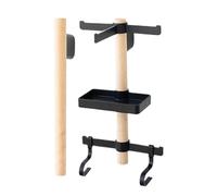 Support De Rangement pour Équipement Cycliste,Cintre Rangement Multifonction Économiseur d'Espace - Organisateur de Stockage pour Équipement de Vélo,pour Maison Garage Intérieur Salon Appartement Mur