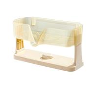 Support de rangement pour évier de cuisine, support d'éponge avec design de drainage, étagère de rangement à ventouse pour vaisselle, savon, shampooing, accessoire peu encombrant pour salle de bain