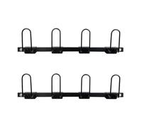 Support de rangement pour gants de boxe - Support mural en acier pour 2/4 paires de gants, 75 x 16 cm, présentoir à suspendre, parfait pour sécher et organiser dans le garage