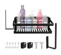 Support De Rangement pour Gril - Porte-Épices De Jardin pour Barbecue,Organisateur de Cuisson pour Grill,pour l'Organisation des Bouteilles d'Huile, Spatules, Sauces, Serviettes, Épices et Ustensiles