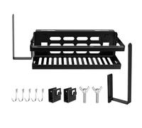 Support De Rangement pour Gril | Porte-Épices De Jardin pour Barbecue - Porte-Ustensiles de Barbecue,pour Bouteilles d'Huile Sauces Pelles Serviettes Épices pour Camping Patio Jardin Pique-Nique