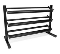 VirtuFit Support de rangement pour haltères Pro 3 niveaux Noir 140x60x89 cm